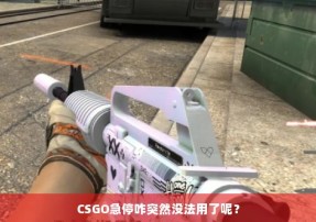 CSGO急停咋突然没法用了呢？