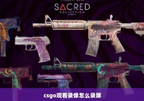 csgo观看录像怎么录屏