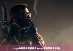 csgo金表还是银表好看 (csgo金表是哪个角色)