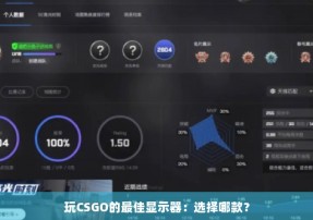 玩CSGO的最佳显示器：选择哪款？