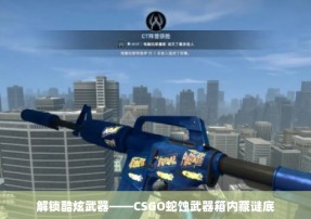 解锁酷炫武器——CSGO蛇蚀武器箱内藏谜底