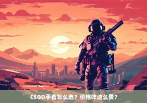 CSGO手套怎么选？价格咋这么贵？