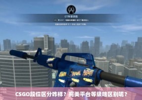 CSGO段位区分咋样？完美平台等级啥区别呢？