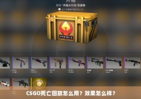 CSGO死亡回放怎么用？效果怎么样？