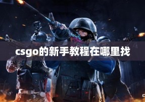 csgo的新手教程在哪里找