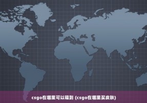 csgo在哪里可以租到 (csgo在哪里买皮肤)