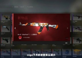 csgo下方的参数怎么调小