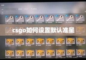 csgo如何设置默认准星