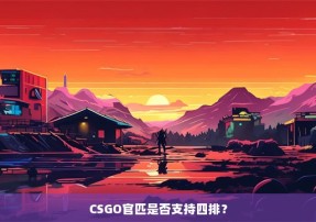 CSGO官匹是否支持四排？