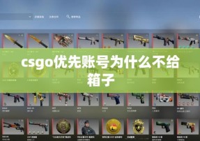 csgo优先账号为什么不给箱子