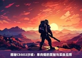 揭秘CSGO2沙城：单向烟的奥秘与实战应用