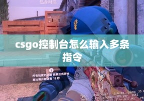 csgo控制台怎么输入多条指令