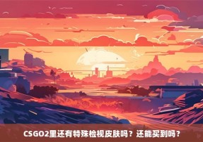 CSGO2里还有特殊检视皮肤吗？还能买到吗？