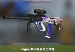 csgo开麦不是立刻出声音