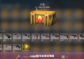 csgo伽马出金详细表