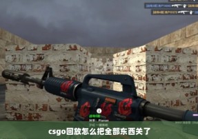 csgo回放怎么把全部东西关了