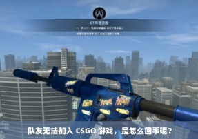 队友无法加入 CSGO 游戏，是怎么回事呢？