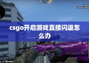 csgo开启游戏直接闪退怎么办