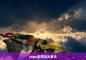 csgo还可以火多久