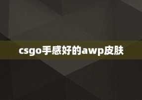 csgo手感好的awp皮肤