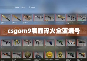 csgom9表面淬火全蓝编号