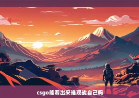 csgo能看出来谁观战自己吗