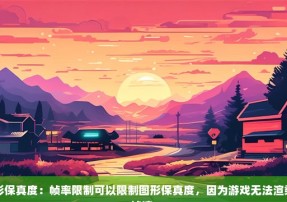 限制图形保真度：帧率限制可以限制图形保真度，因为游戏无法渲染更高的帧速。