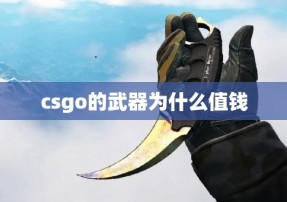 csgo的武器为什么值钱