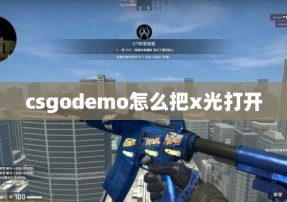 csgodemo怎么把x光打开