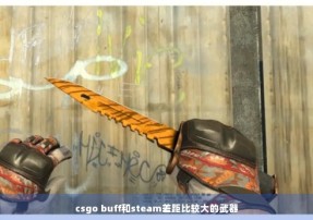 csgo buff和steam差距比较大的武器