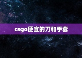 csgo便宜的刀和手套