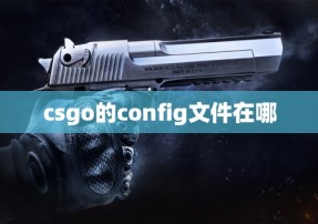 csgo的config文件在哪