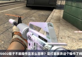 CSGO2箱子不能操作是怎么回事？是打算放弃这个操作了吗？