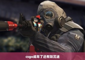 csgo成年了还有防沉迷