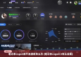 笔记本csgo2进不去游戏怎么办 (笔记本csgo4:3怎么设置)