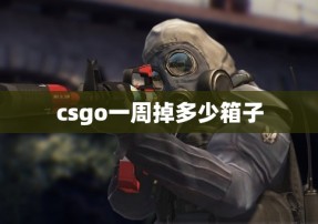 csgo一周掉多少箱子