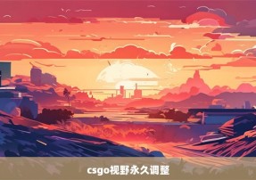 csgo视野永久调整