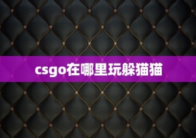 csgo在哪里玩躲猫猫