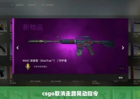 csgo取消走路晃动指令