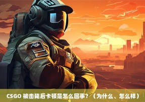 CSGO 被击毙后卡顿是怎么回事？（为什么、怎么样）