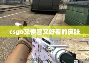 csgo又便宜又好看的皮肤