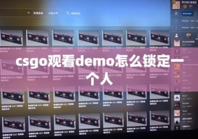 csgo观看demo怎么锁定一个人