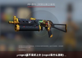 csgo2是不是好上分 (csgo2是什么游戏)