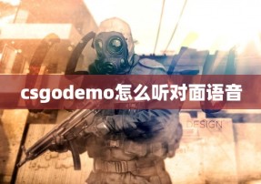 csgodemo怎么听对面语音