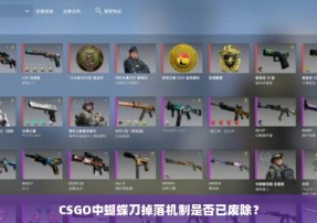 CSGO中蝴蝶刀掉落机制是否已废除？