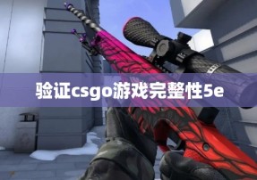 验证csgo游戏完整性5e