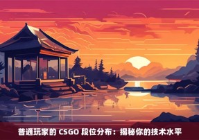 普通玩家的 CSGO 段位分布：揭秘你的技术水平