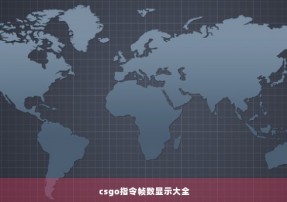 csgo指令帧数显示大全