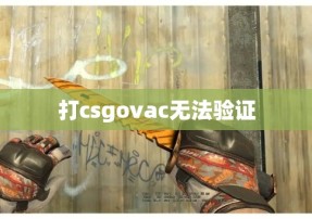 打csgovac无法验证