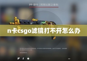 n卡csgo滤镜打不开怎么办